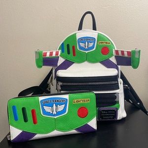 Loungefly Buzz Light-Up Mini Backpack and Wallet